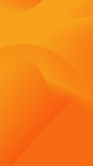 Wall Mural - orange abstract geometric vertical background with gradient and lines. template banner, poster, cove