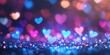 © Popy - High resolution vibrant Valentines neon bokeh background.