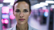 © bily - A female engineer in a professional technical environment with advanced infrastructure.