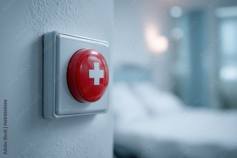 Emergency button for patients to summon doctors or nurses during ...