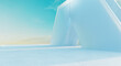 © jamesteohart - 3d rendering glass and concrete structure under blue sky creating modern architectural design