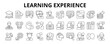 ©  karyative - 30 Learning Experience Line Icons Vector - Adaptive Learning, Creative Learning, Instruction, Computational Thinking, Discovery, Reflection, Understanding, Curriculum