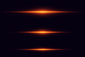 Wall Mural - collection of red light lines and effects.