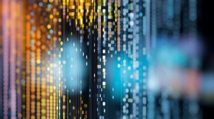 Wall Mural - abstract digital background. futuristic abstract defocus data matrix. big data