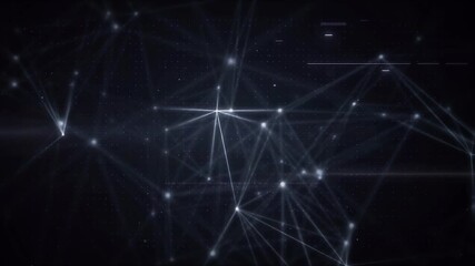 Dynamic Plexus, Digital Technology and Cyber Security, Motion Background.