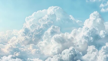 Wall Mural - a plane flying through a cloudy sky