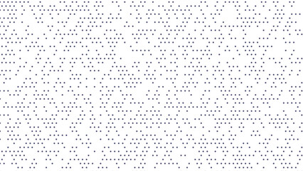 Abstract digital pattern of scattered dots on a white background, representing data or code
