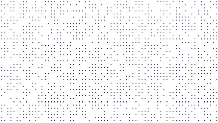 Abstract digital pattern of tiny gray dots on a white background, creating a sense of data or code