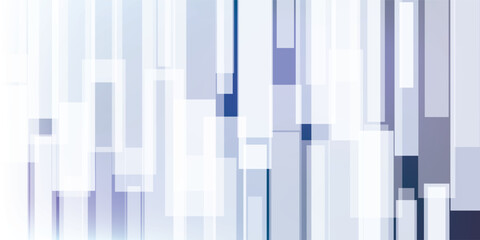 Wall Mural - Abstract vector background with vertical gradient rectangles, thick lines in soft white, grey and blue tones. Modern geometric design for digital, decorative and creative use. Vector design template.
