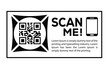 © bibin - QR code scan icon set. Scan me frame. QR code scan for smartphone. QR code for mobile app, payment and identification. Vector illustration.