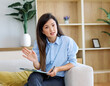 © Lumos sp - Portrait of businesswoman during a meeting, or a doctor, or wife and husband during marriage therapy with counselor, marriage counselor supporting conflicted couple