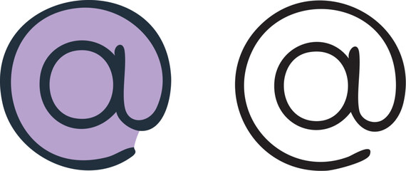 Email At Symbol for Digital Communication.