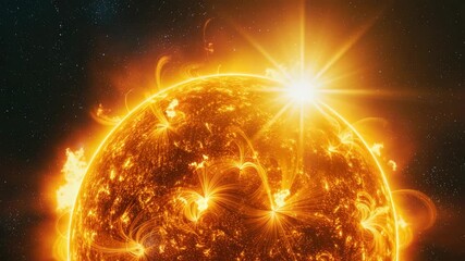 Wall Mural - Solar Flare Sun