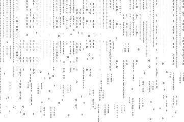 Binary code background. Zero one binary code abstract matrix Design.