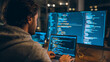 © Sino - A man using his coding skills to develop a mobile application (2)