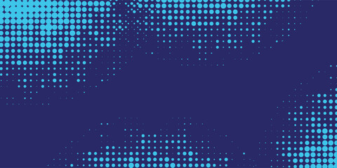 Wall Mural - halftone gradient pattern vertical vector illustration. blue dotted halftone texture. pop art light 