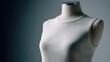 © Yusuf - Mannequin with ribbed white tank top under soft light, against a gradient backdrop