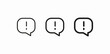 © Nijat - chat warning alert icon sign vector