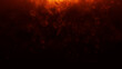 © Vooper - Red glowing particles and smoke texture, abstract fiery energy background in dark cinematic style.