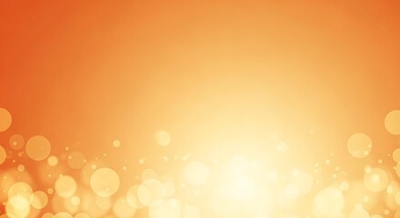Abstract orange bokeh background with soft light, perfect for adding a touch of warmth and elegance to your designs and presentations