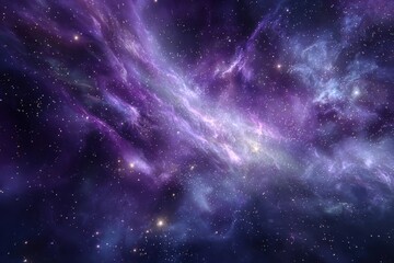 Wall Mural - vivid purple nebula reveals cosmic wonders in a dreamlike expanse of the universe captured from a di