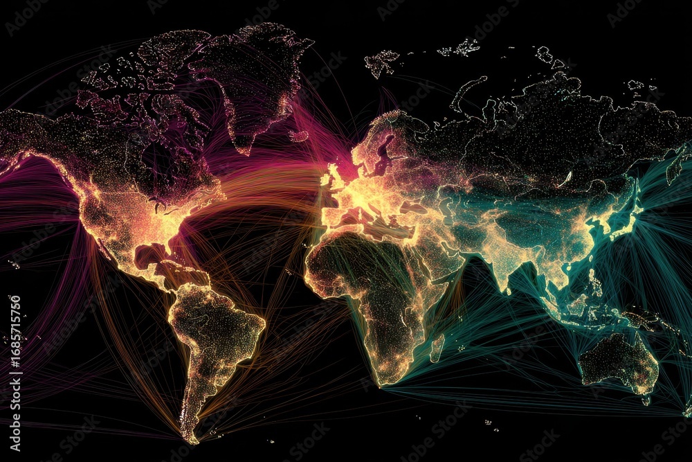 International Networking Graph Exploring global networks and their impact on international connections ...