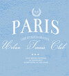 © sumonsharif - Paris Tennis club vintage sports t-shirt design text  typography vintage sporty artwork for women's girls and more work apparels