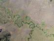 © Turkey Photo - Aerial view of scenic winding meanders and a highland lake in Persembe Plateau, Ordu, Turkey. Beautiful green valley with natural river curves, rural settlements, and unique geological formations.