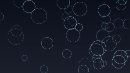 Futuristic floating technology rings background animation with glowing abstract circles and modern digital visuals.