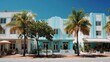 © Tanu - Vibrant Art Deco architecture in South Beach Miami during bright sunny afternoon