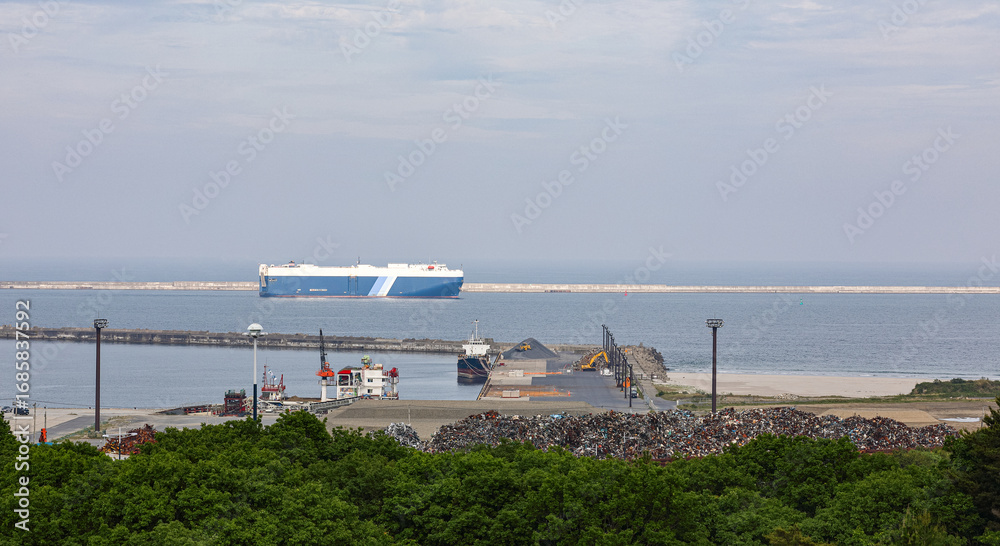 Pile of Industrial garbage, and port manage by Ministry of land ...