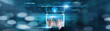 © AD - Application coding, system design Businessman using laptop with version control, bug tracking, UI/UX improvements, feature integration, and scalability planning.