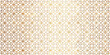 © Ripan - Elegant golden geometric pattern with repeating lattice overlay on white background