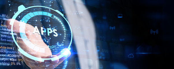 Business, Technology, Internet and network concept. APPS abbreviation. Modern technology concept.