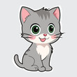 © Vector Maker - Adorable Kitty,Happy Cartoon Cat🐾💕