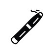 © WEBTECHOPS - Black solid icon for cigar