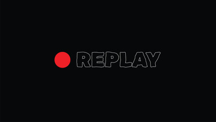 replay sign icon