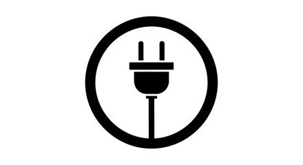 plug, electric, power, silhouette, vector, icon, energy, socket, adapter, charger, electricity, current, device, connection, cord, wire, outlet, supply, equipment, technology, charge, electronics, ext