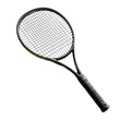 © Al - Black tennis racket with lime accents
