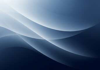 Wall Mural - an abstract blue and white background with smooth, flowing curves and a modern feel