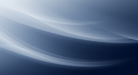 Wall Mural - an abstract blue and white background with smooth, flowing curves and a modern feel