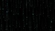 © Dyah - Cyan Data Rain Glyphs Matrix Background