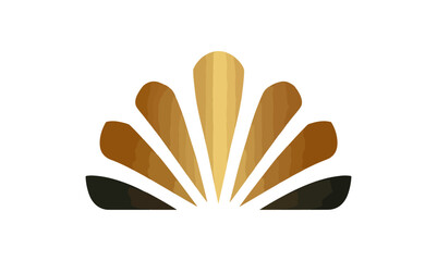 Wall Mural - Abstract fan shaped design