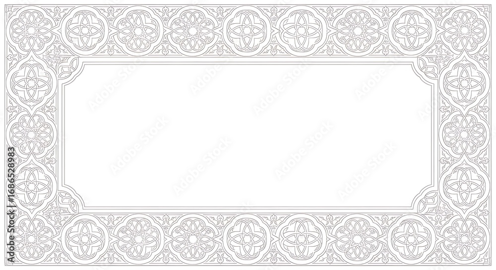 White frame with noise effect isolated on white background for presentation