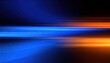 © Dyah - Abstract Blue And Orange Light Streaks On Dark Background