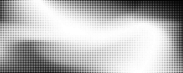 Wall Mural - Black and white abstract halftone dot texture background