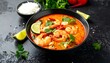 © Gokil - Spicy shrimp soup in a bowl