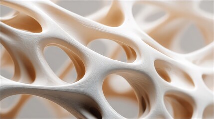 Abstract Skeletal Structure: A close-up of a fascinating abstract skeletal structure, revealing intricate details of bone-like forms.