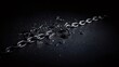© Abdulloh - Broken metal chain symbolizing freedom and escape on black background