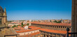 Panoramic view over Salamanca city from pontifical university rooftop
